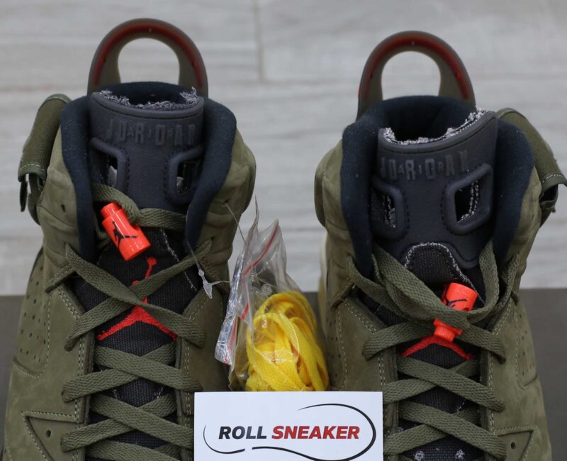 Giày Nike Air Jordan 6 Retro Travis Scott OG Xanh Olive Like Auth