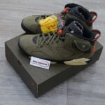Giày Nike Air Jordan 6 Retro Travis Scott OG Xanh Olive Like Auth