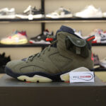 Giày Nike Air Jordan 6 Retro Travis Scott OG Xanh Olive Like Auth