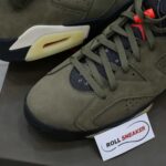 Giày Nike Air Jordan 6 Retro Travis Scott OG Xanh Olive Like Auth