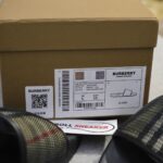 Dép Nam Burberry Check Cotton and Mesh Slides
