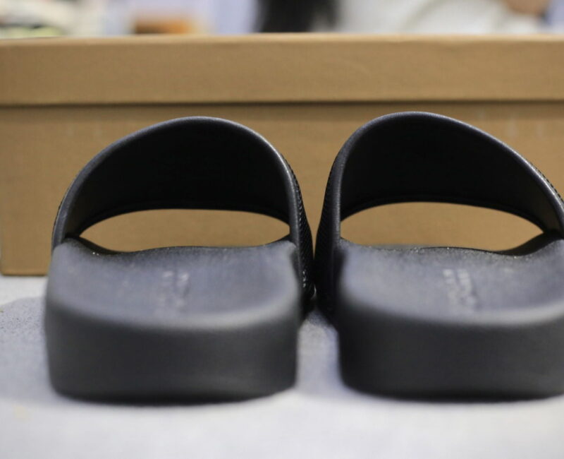 Dép Nam Burberry Check Cotton and Mesh Slides