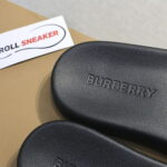 Dép Nam Burberry Check Cotton and Mesh Slides