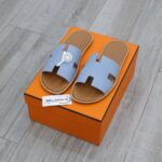 Dép Hermes Sea Green da Epsom Đế Nâu Like Auth