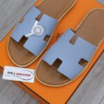 Dép Hermes Sea Green da Epsom Đế Nâu Like Auth