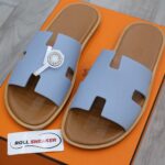 Dép Hermes Sea Green da Epsom Đế Nâu Like Auth