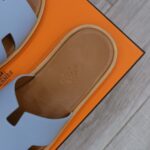 Dép Hermes Sea Green da Epsom Đế Nâu Like Auth