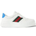 Giày Gucci GG Sneaker With Web ‘White’ Like Auth