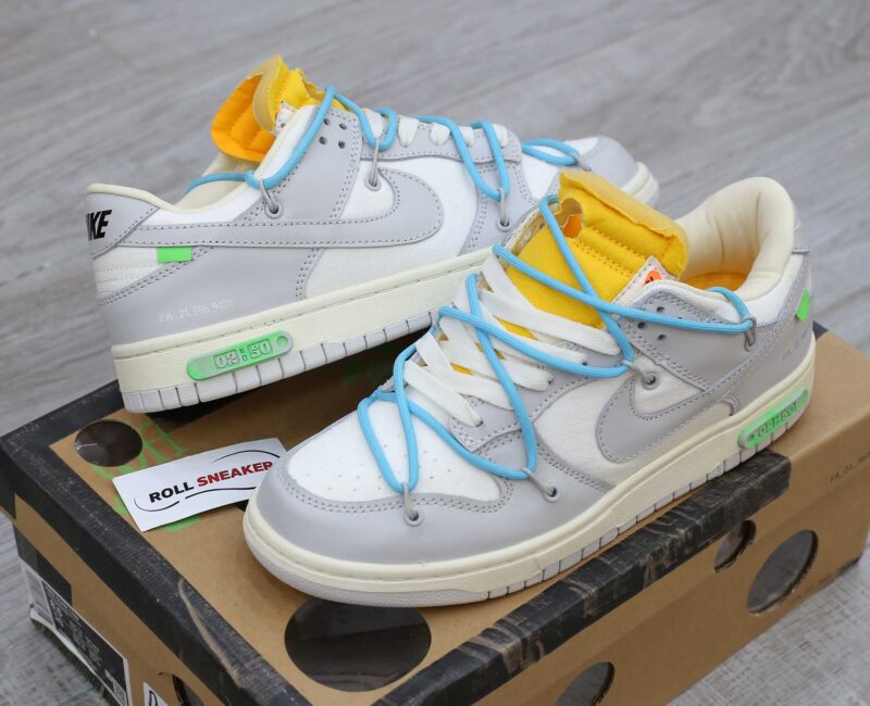 Giày Nike Off-White x Dunk Low ‘Lot 02 Of 50’ Like Auth