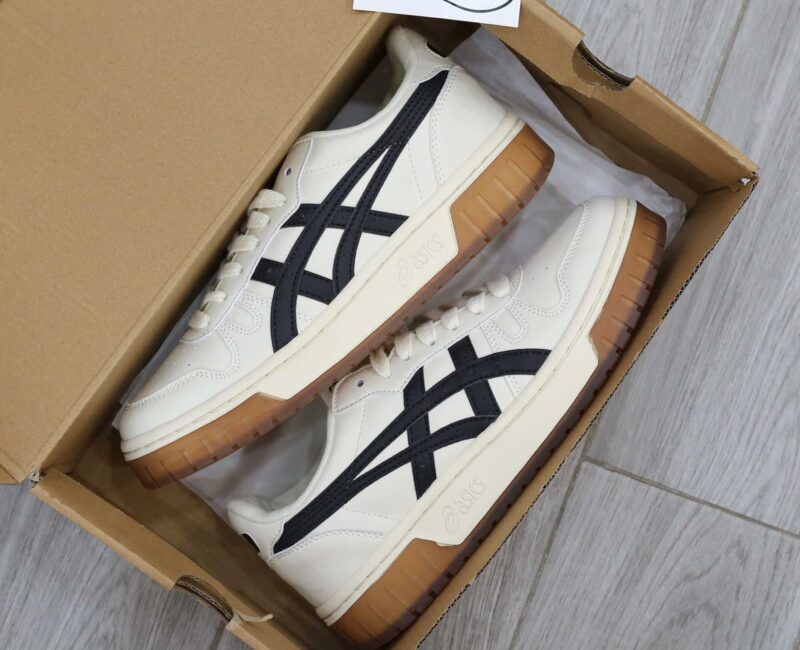 Giày Asics Court MZ Cream Black Gum Like Auth