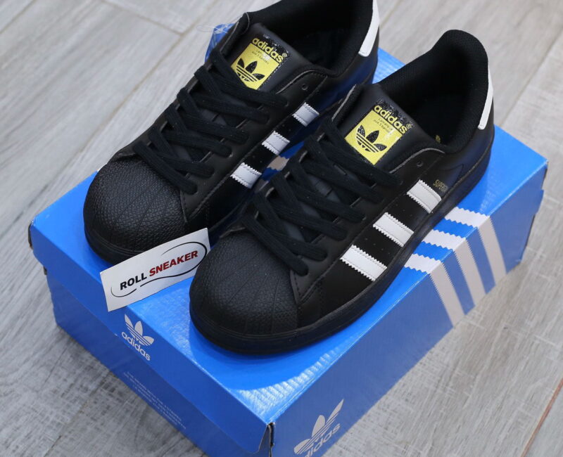 Giày Adidas Superstar Core Black White Like Auth