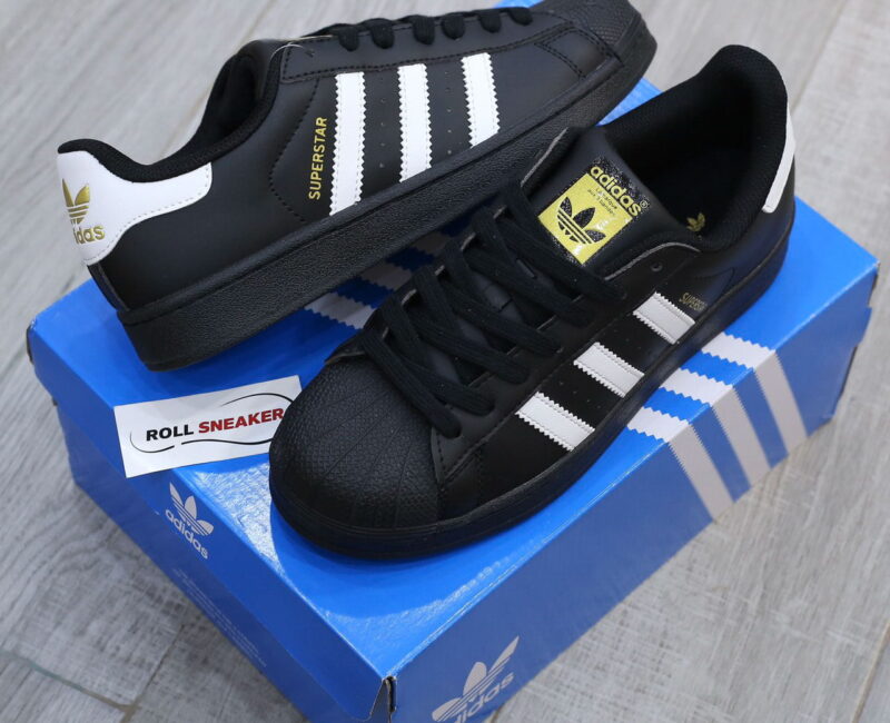 Giày Adidas Superstar Core Black White Like Auth
