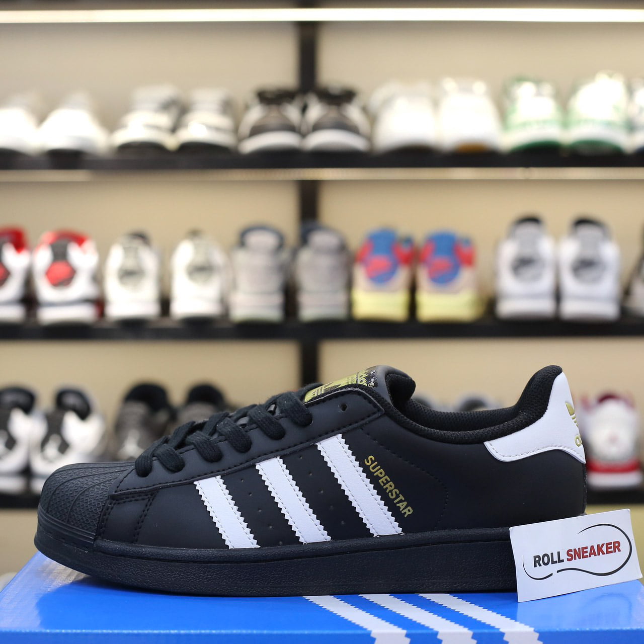 Giày Adidas Superstar Core Black White Like Auth