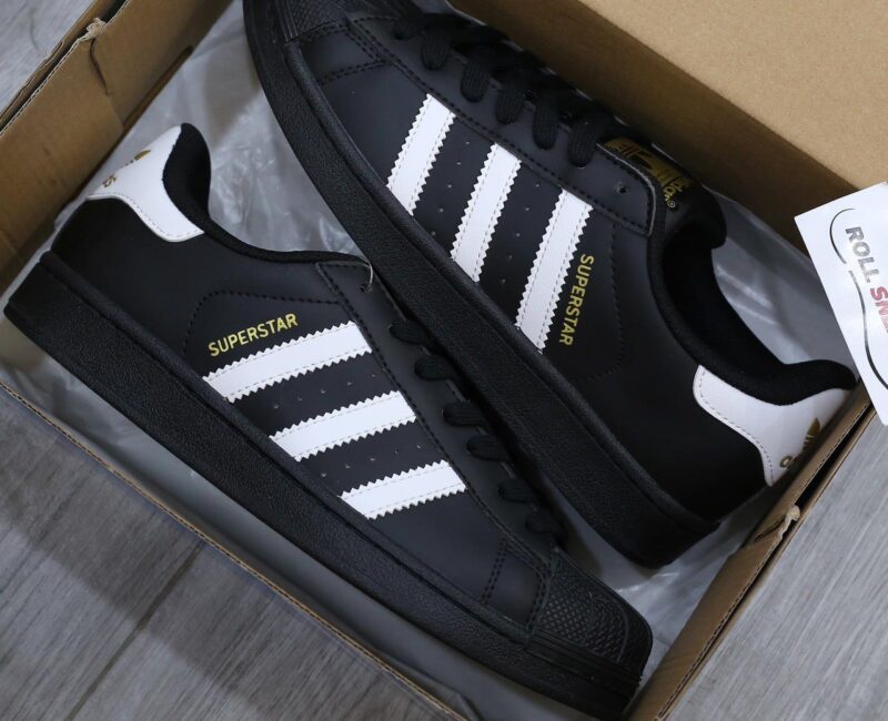 Giày Adidas Superstar Core Black White Like Auth
