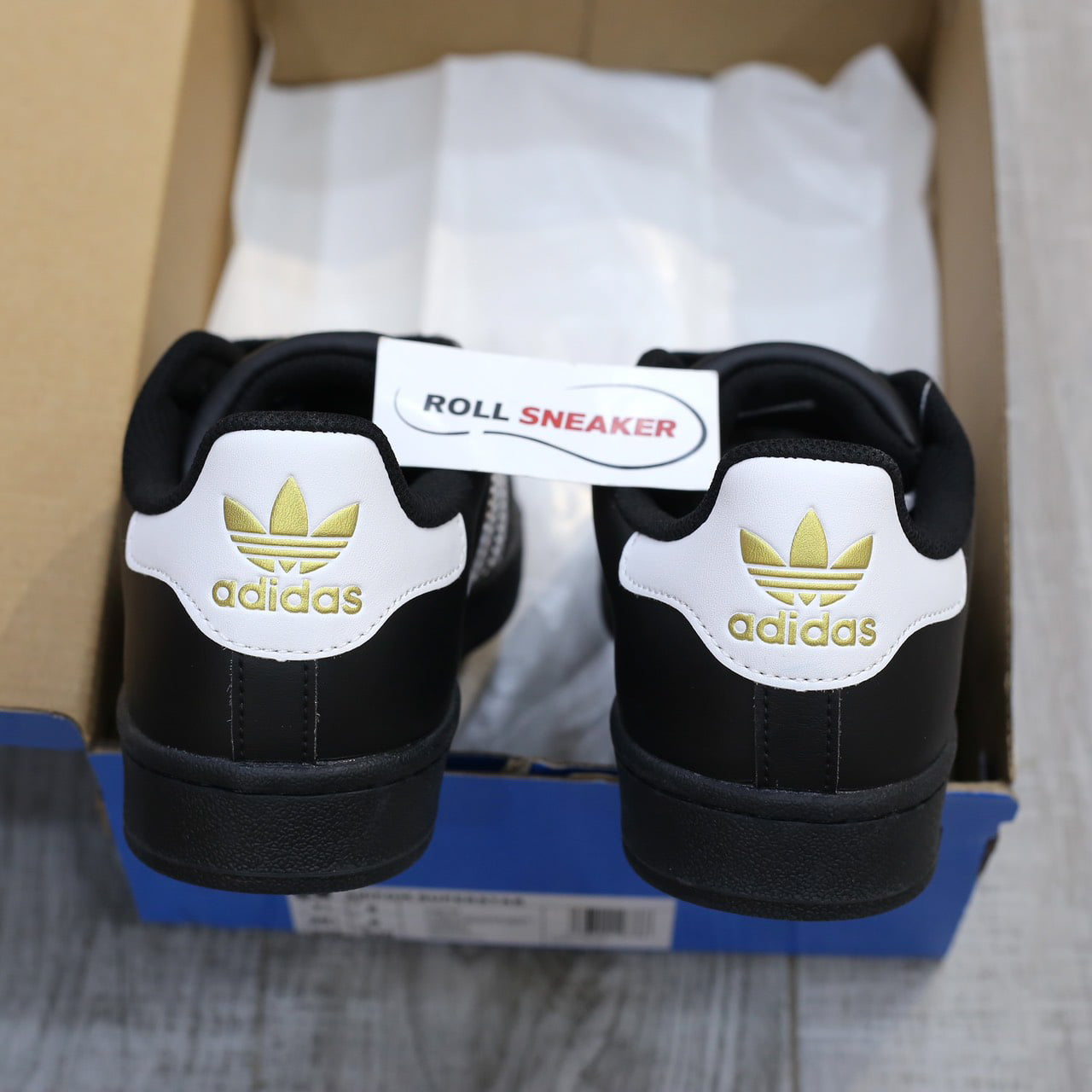 Giày Adidas Superstar Core Black White Like Auth