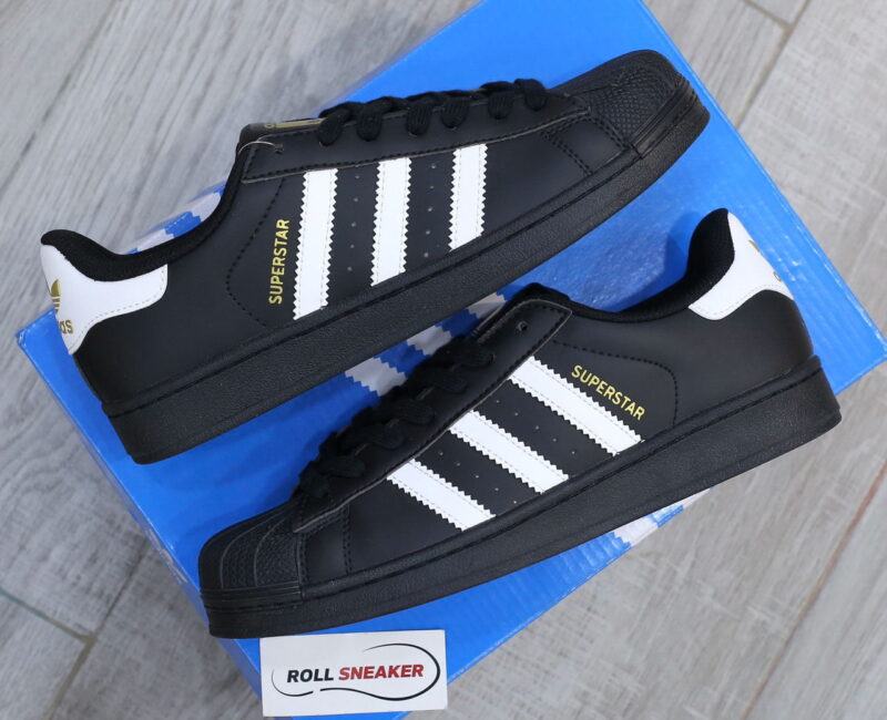 Giày Adidas Superstar Core Black White Like Auth