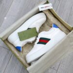 Giày Gucci GG Sneaker With Web ‘White’ Like Auth