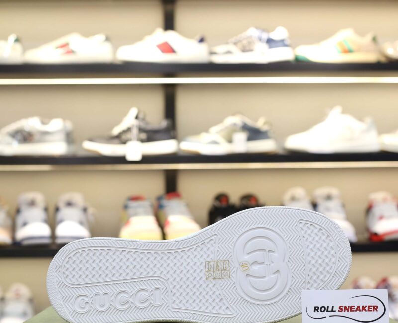 Giày Gucci GG Sneaker With Web ‘White’ Like Auth
