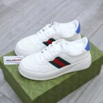 Giày Gucci GG Sneaker With Web ‘White’ Like Auth