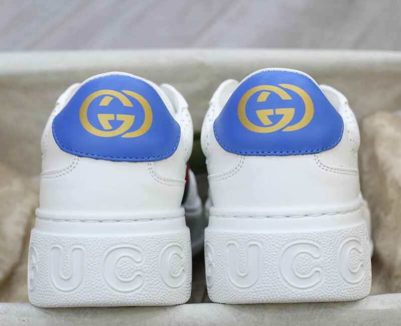 Giày Gucci GG Sneaker With Web ‘White’ Like Auth