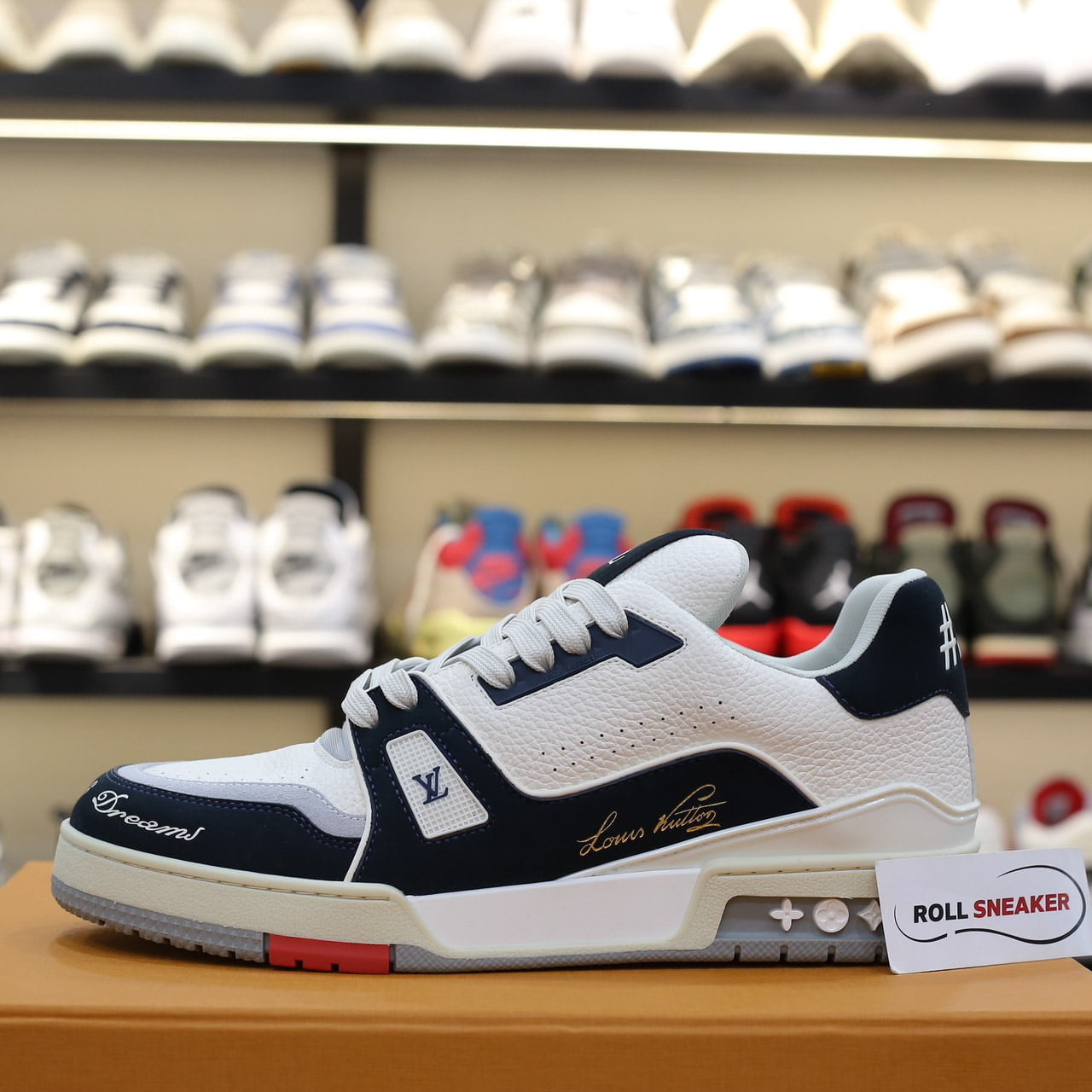 Giày Louis Vuitton LV Trainer ‘City of Dreams’ New York 2023 Trơn Best Quality