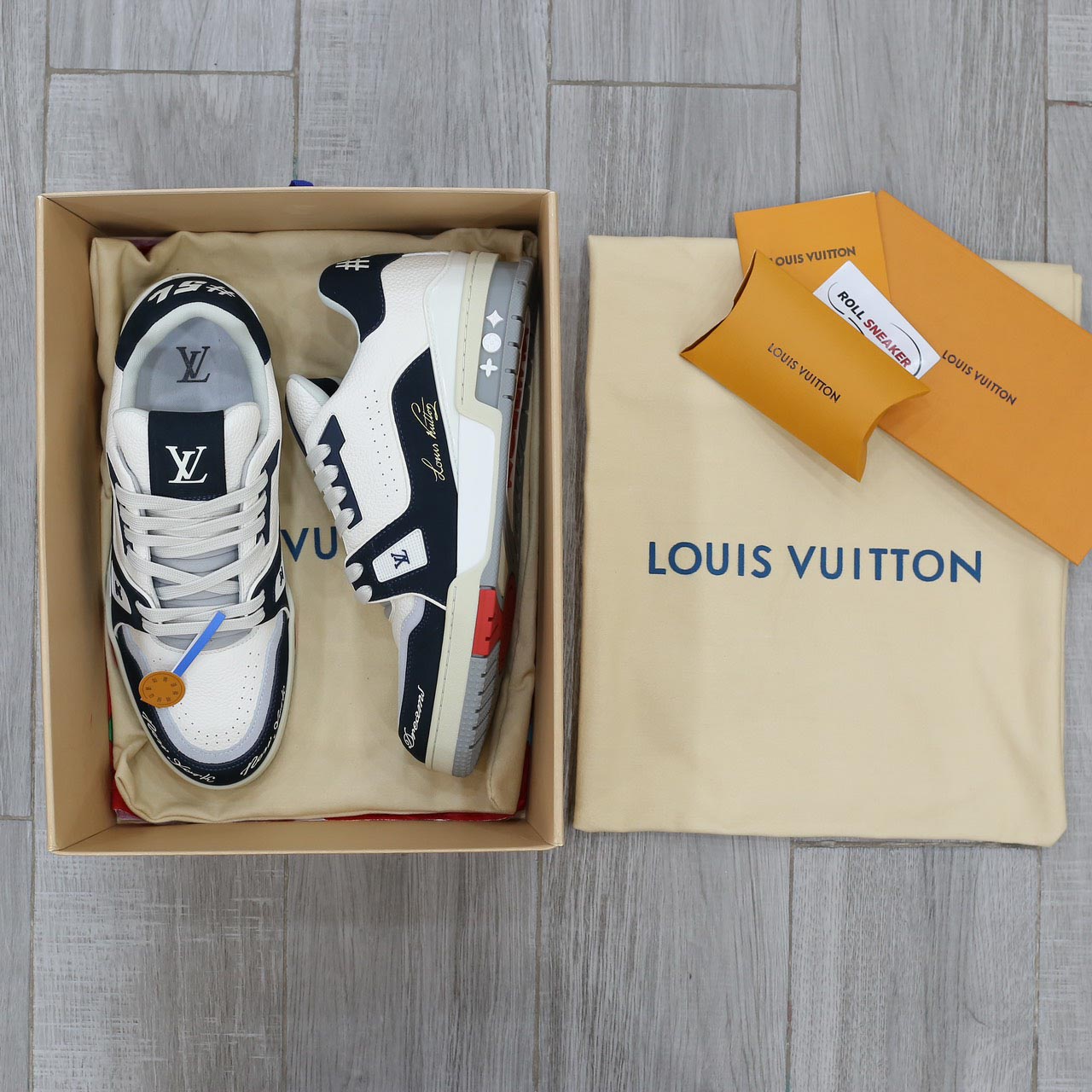 Giày Louis Vuitton LV Trainer ‘City of Dreams’ New York 2023 Trơn Best Quality