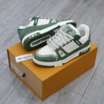 Giày Louis Vuitton LV Trainer Kaki Trơn 2023 Best Quality