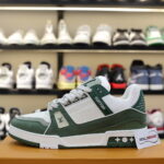 Giày Louis Vuitton LV Trainer Kaki Trơn 2023 Best Quality