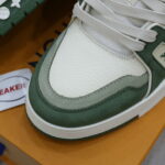 Giày Louis Vuitton LV Trainer Kaki Trơn 2023 Best Quality
