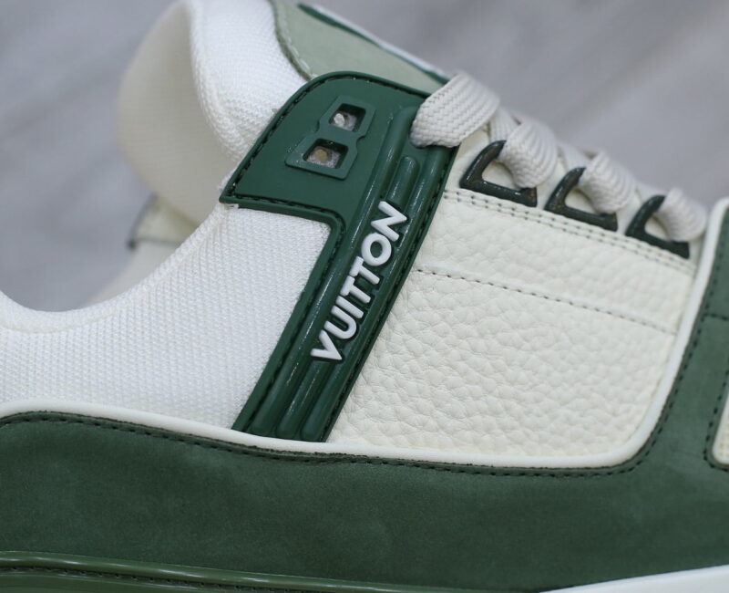 Giày Louis Vuitton LV Trainer Kaki Trơn 2023 Best Quality