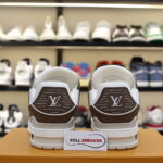 Giày Louis Vuitton LV Trainer Moka Trơn 2023 Best Quality