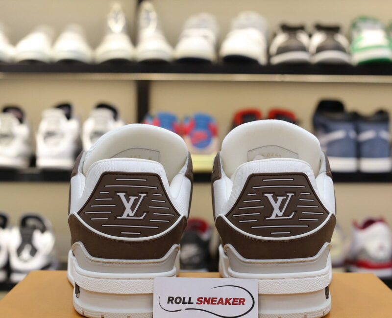 Giày Louis Vuitton LV Trainer Moka Trơn 2023 Best Quality