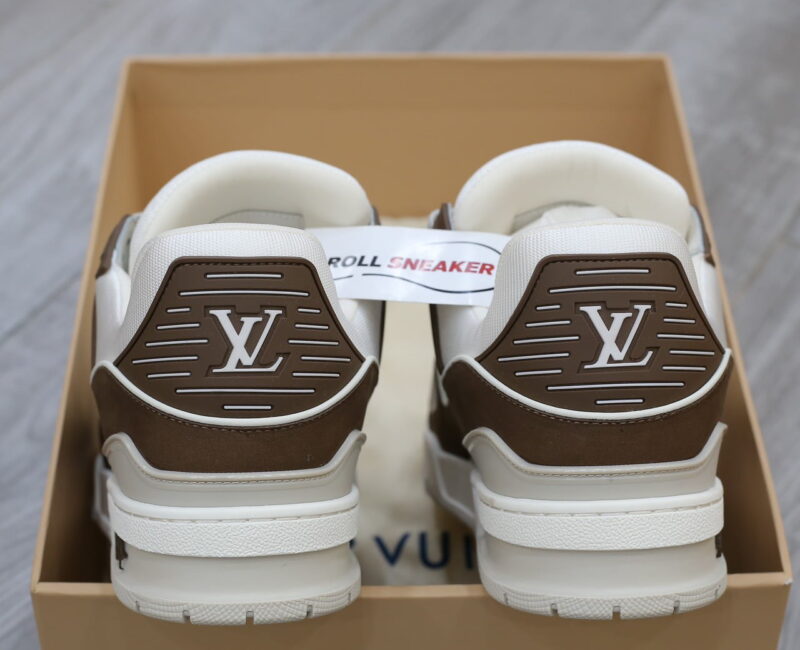 Giày Louis Vuitton LV Trainer Moka Trơn 2023 Best Quality