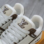 Giày Louis Vuitton LV Trainer Moka Trơn 2023 Best Quality
