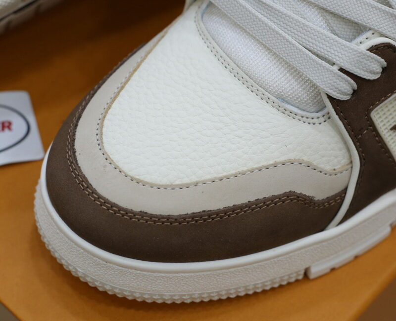 Giày Louis Vuitton LV Trainer Moka Trơn 2023 Best Quality