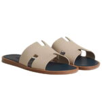 Dép Hermes Blanc Gomme da Epsom Lót Đế Celestial Blue Siêu Cấp