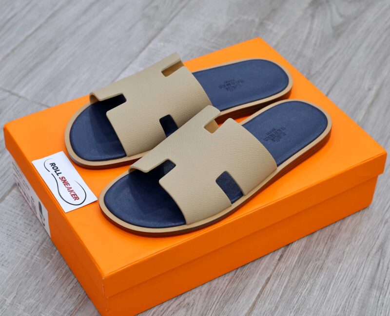 Dep Hermes Blanc Gomme da Epsom Lót Đế Celestial Blue Siêu Cấp