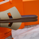 Dep Hermes Blanc Gomme da Epsom Lót Đế Celestial Blue Siêu Cấp