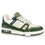 Giày Louis Vuitton LV Trainer Kaki Trơn 2023 Best Quality