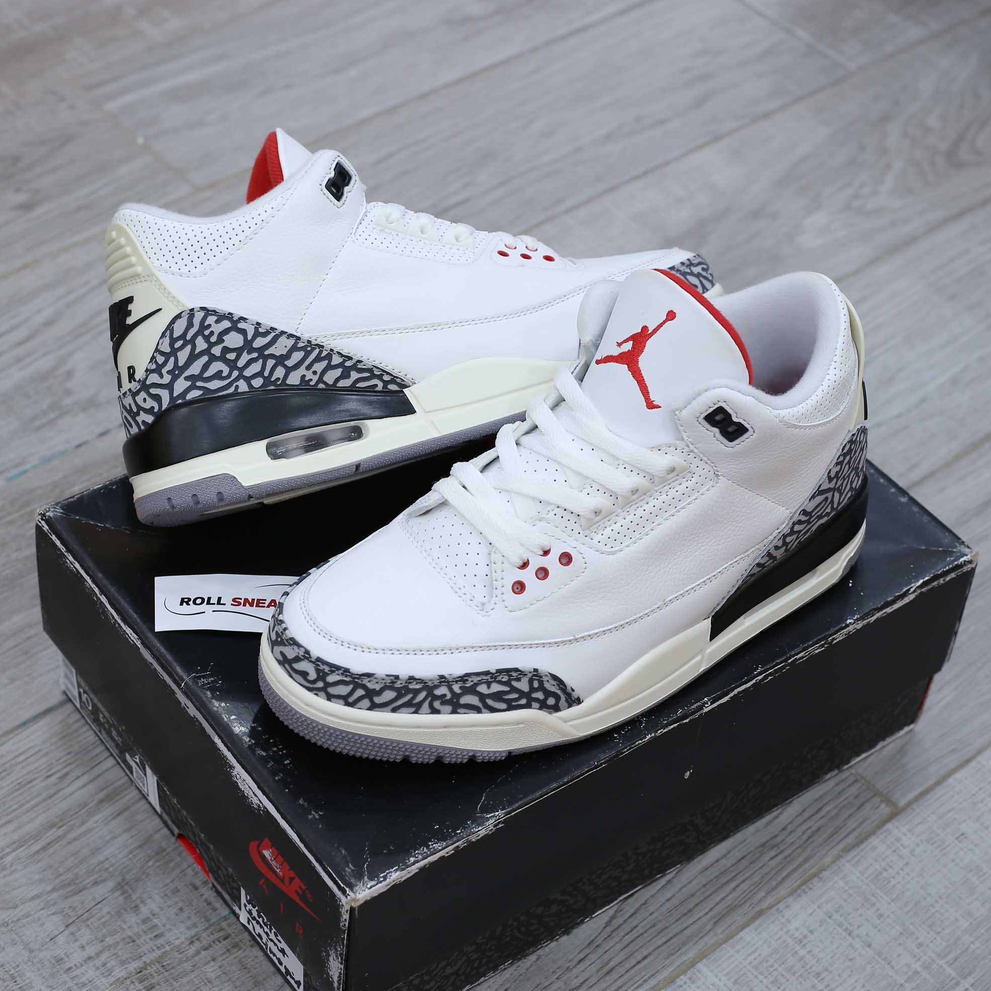 Giày Nike Air Jordan 3 Retro White Cement Reimagined Like Auth