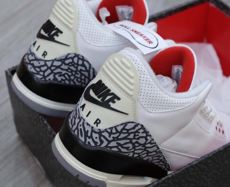 Giày Nike Air Jordan 3 Retro White Cement Reimagined Like Auth
