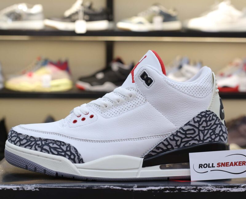 Giày Nike Air Jordan 3 Retro White Cement Reimagined Like Auth
