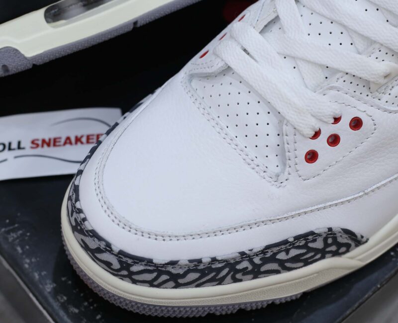 Giày Nike Air Jordan 3 Retro White Cement Reimagined Like Auth