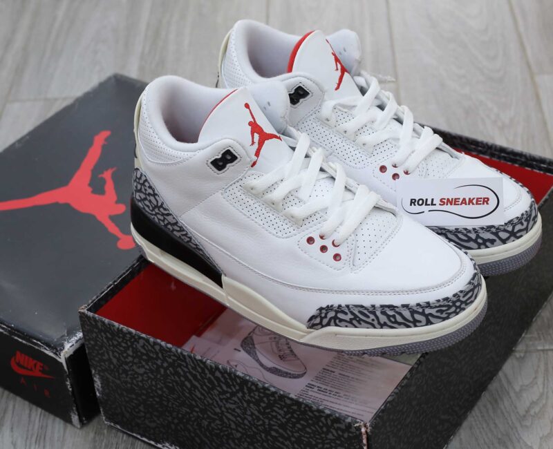 Giày Nike Air Jordan 3 Retro White Cement Reimagined Like Auth