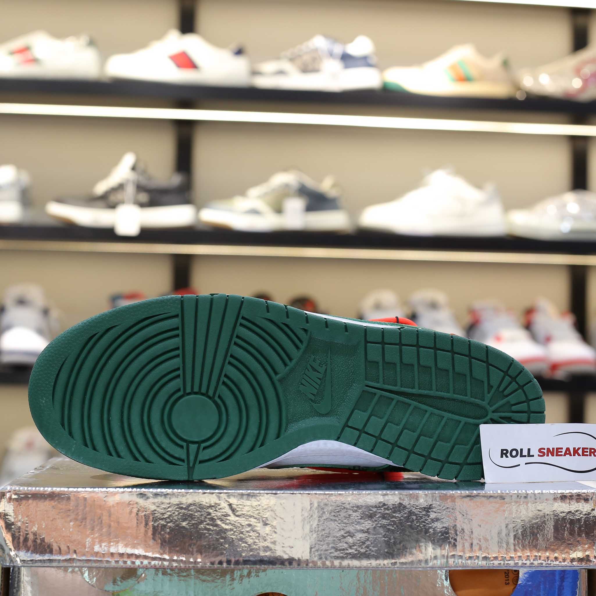 Giày Nike Dunk Low Off-White Pine Green Like Auth