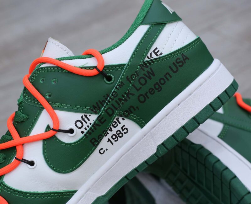 Giày Nike Dunk Low Off-White Pine Green Like Auth
