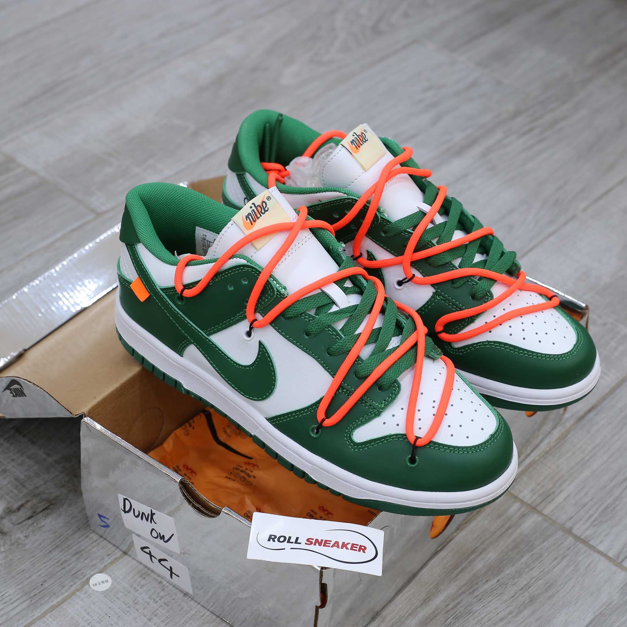 Giày Nike Dunk Low Off-White Pine Green Like Auth