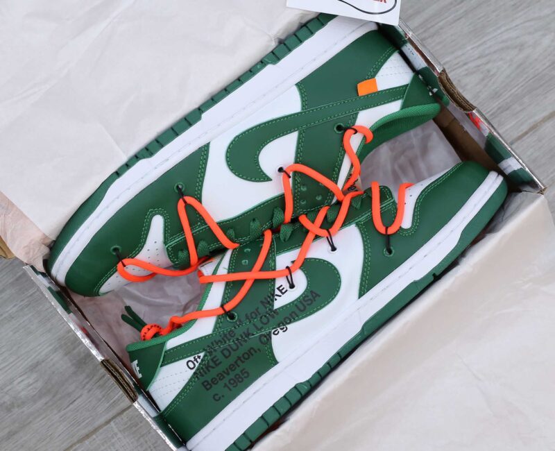 Giày Nike Dunk Low Off-White Pine Green Like Auth