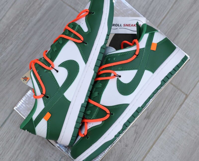 Giày Nike Dunk Low Off-White Pine Green Like Auth