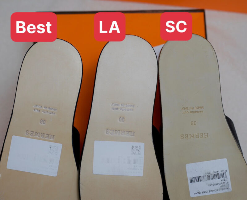 So Sánh Dép Hermes